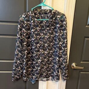 Chic Geometric Print Women's Blouse